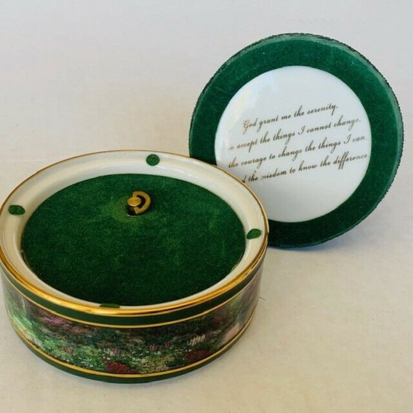 Thomas Kinkade Music Box Garden Serenity Prayer AA - Picture 4 of 5